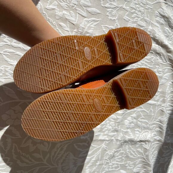 NWOB Vintage 70s Knapp Shoes London Tan Leather Steel Toe Work Shoes Women's 7.5 - Picture 3 of 8